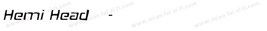 Hemi Head字体字体转换